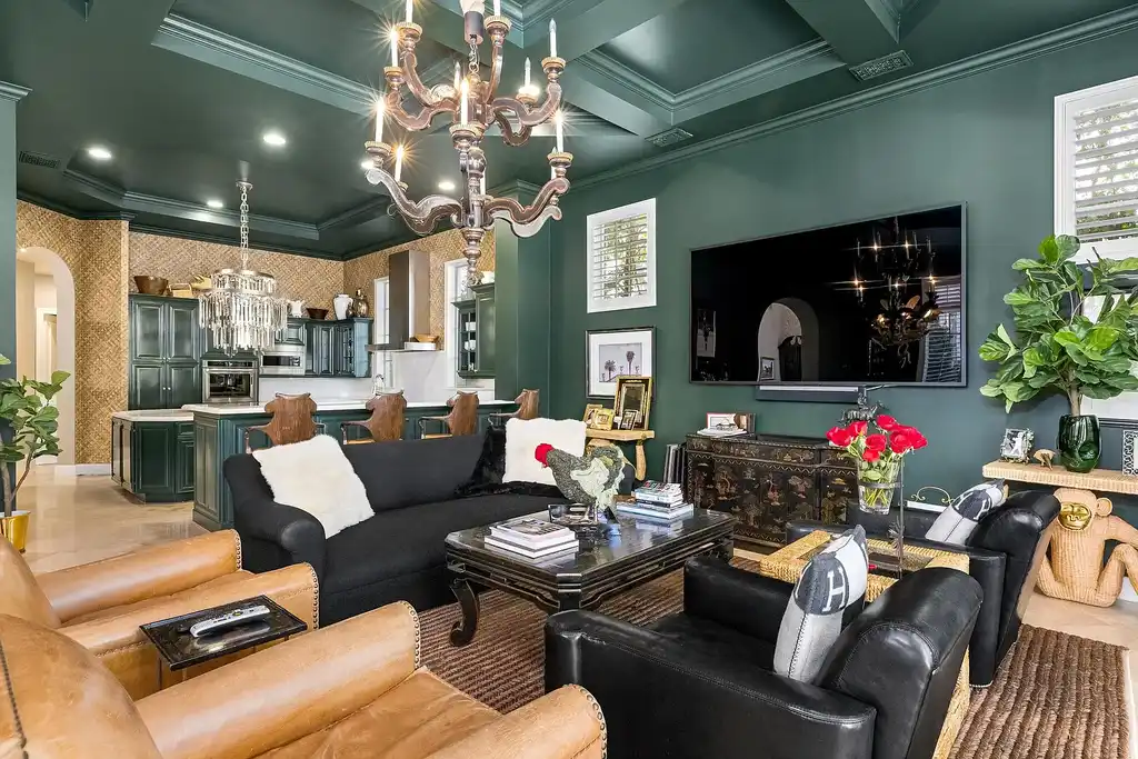 853 Harbour Isle Place luxury waterfront estate in North Palm Beach Florida featuring 5 bedrooms 7 bathrooms 7169 sq ft with private deep-water dock and resort-style pool