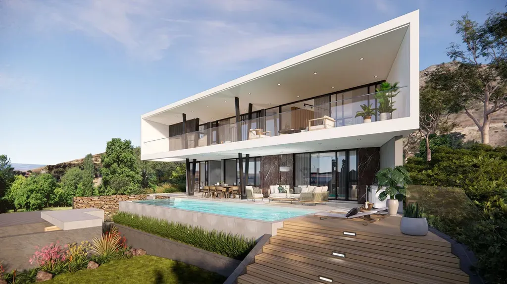 Brook House by Metropole Architects A Floating Haven of Light Water and Sculptural Geometry 6