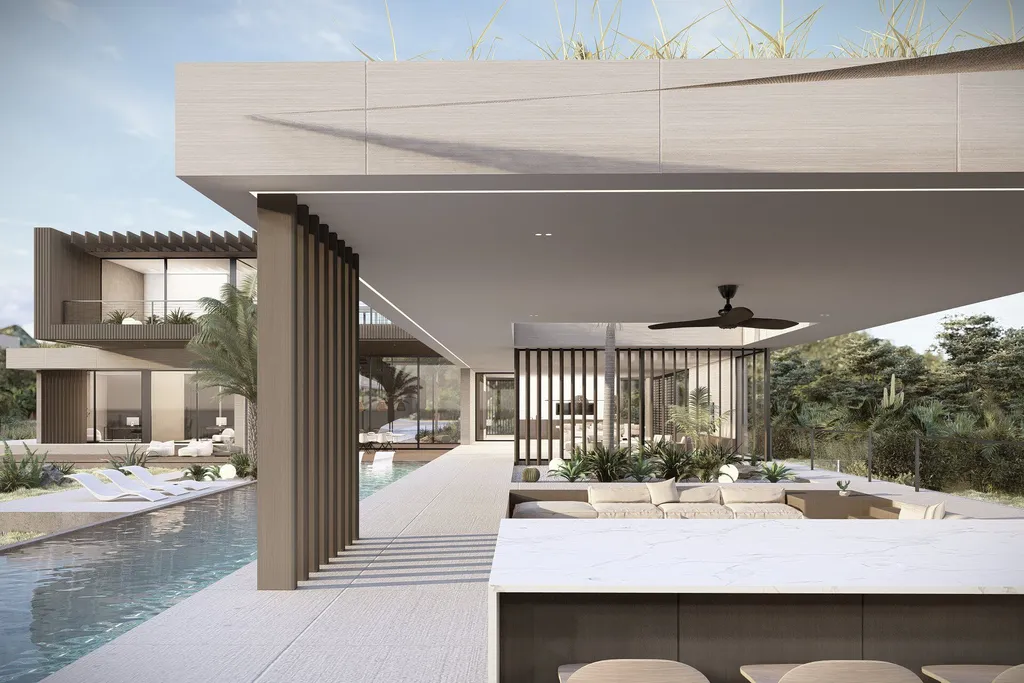 Central Axis House by STATE of Architecture A Modern Villa in Perfect Balance 1