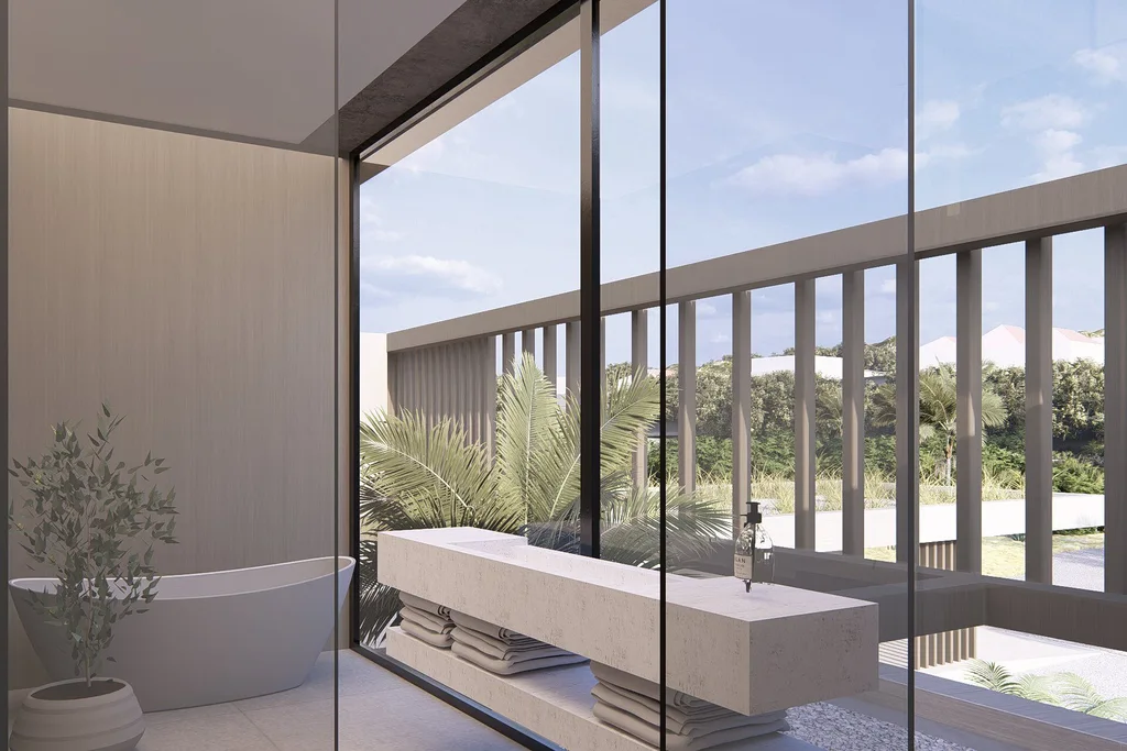 Central Axis House by STATE of Architecture, A Modern Villa in Perfect Balance