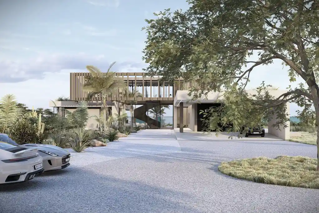 Central Axis House by STATE of Architecture, A Modern Villa in Perfect Balance