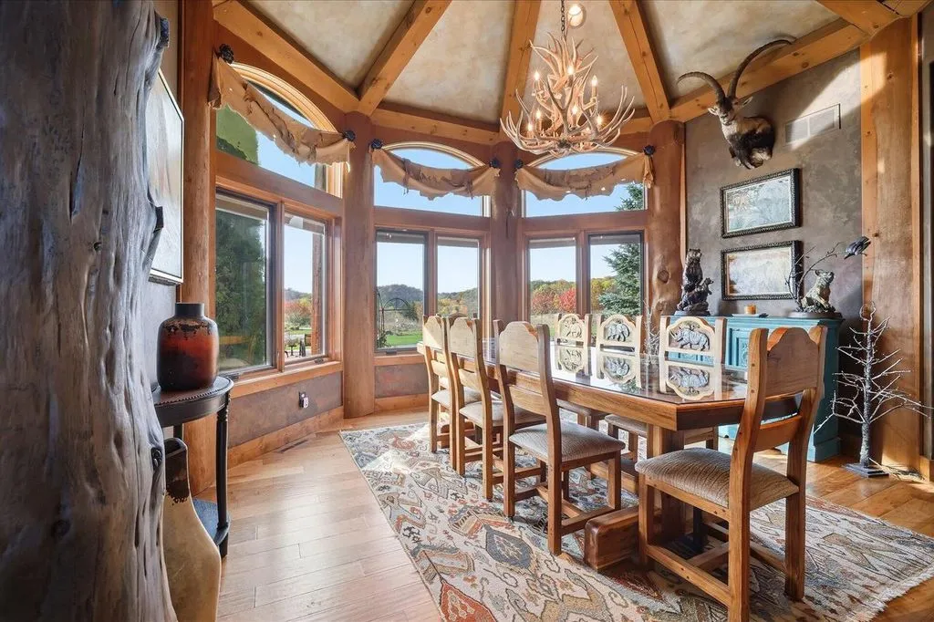 Exquisite 5674 State Highway 167 Wisconsin Log Estate Offers Rustic Elegance for 4 Million 13