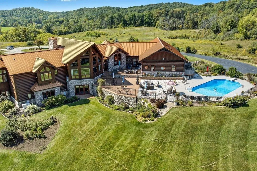 Exquisite 5674 State Highway 167 Wisconsin Log Estate Offers Rustic Elegance for 4 Million 23
