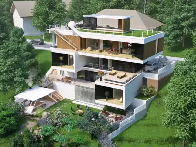 Kati House in Brasov, A Sculpted 500-sqm Hillside Retreat by Singleart Design and Architecture 1 Kati House in Brasov A Sculpted 500 sqm Hillside Retreat by Singleart Design and Architecture 5