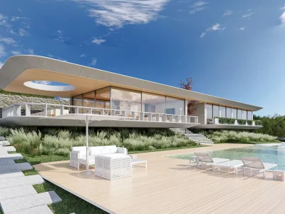 Single Family House by Humberto Conde Arquitectos , A Contemporary Rural Retreat in Vila Franca de Xira