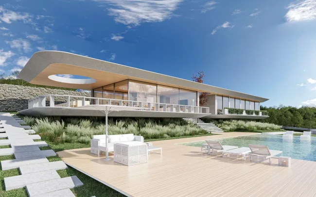 Single Family House by Humberto Conde Arquitectos , A Contemporary Rural Retreat in Vila Franca de Xira