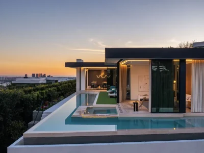 Tanager IV House by McClean Design, A Sculpted Hillside Haven in the Bird Streets