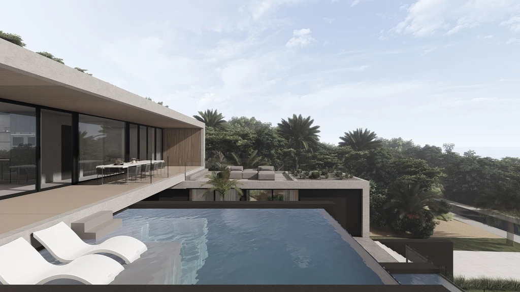 Villa Oase by STATE of Architecture, A Sculptural Hillside Retreat Framing Panoramic Caribbean Horizons