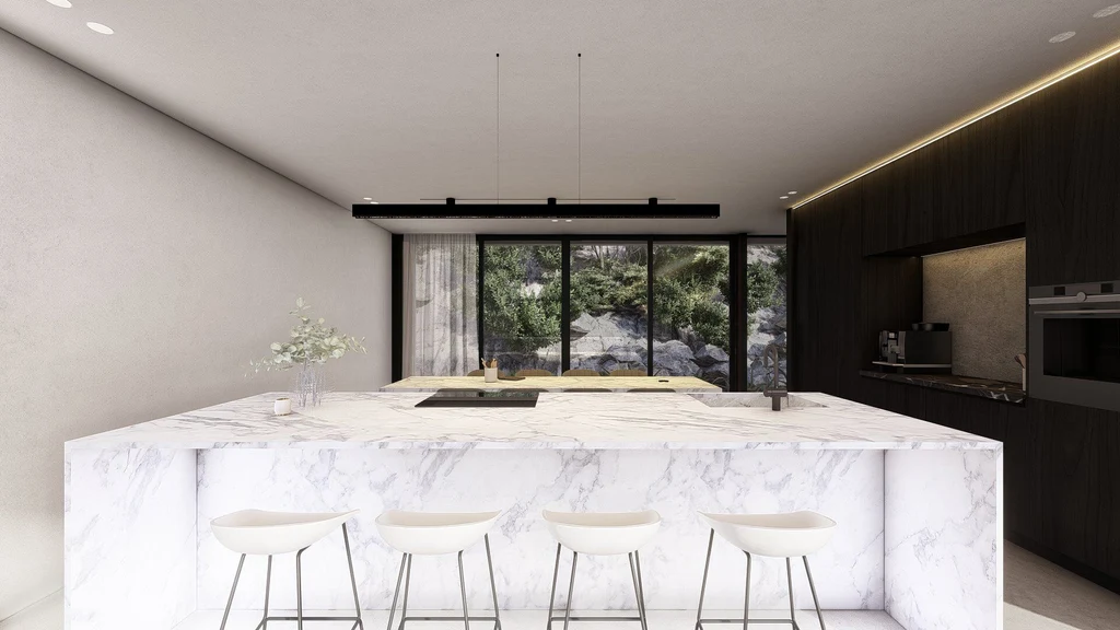 Villa Oase by STATE of Architecture, A Sculptural Hillside Retreat Framing Panoramic Caribbean Horizons