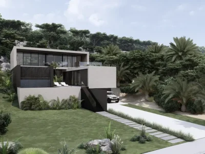 Villa Oase by STATE of Architecture, A Sculptural Hillside Retreat Framing Panoramic Caribbean Horizons