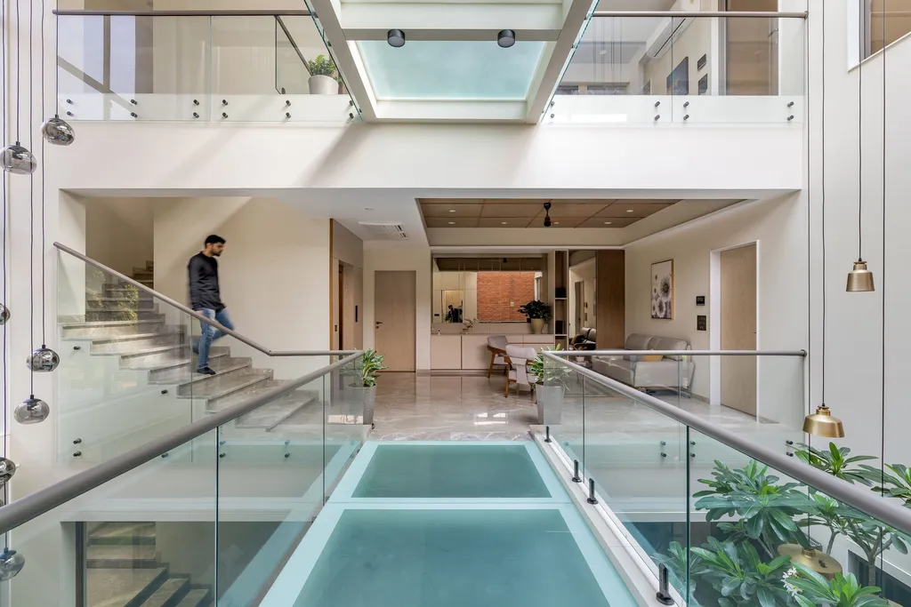 Visamo House by Prashant Parmar Architect, A Biophilic Sanctuary of Light, Heritage & Modern Luxury in Ahmedabad by 6 Visamo House, A Biophilic Sanctuary of Light, Heritage & Modern Luxury in Ahmedabad