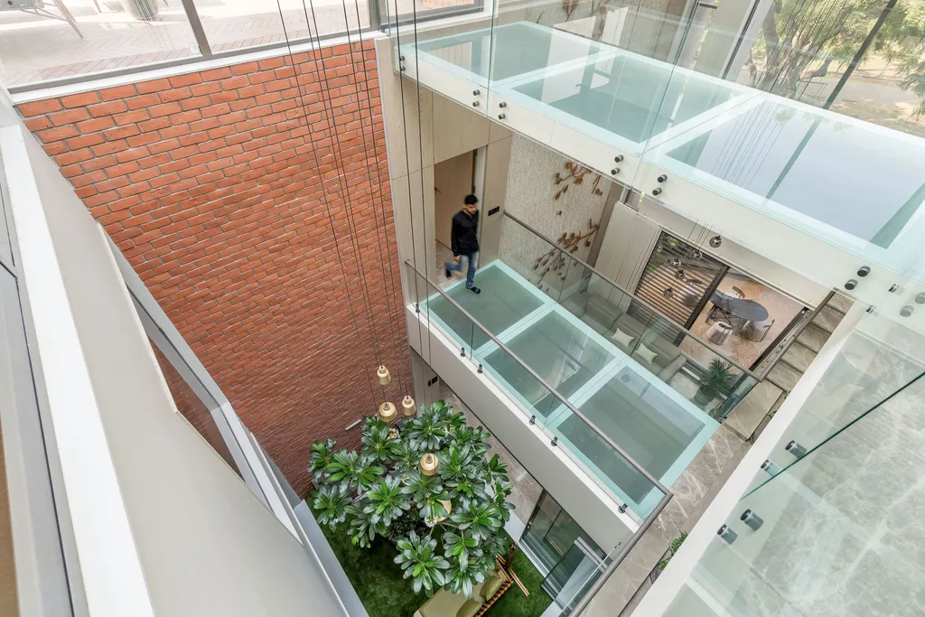 Visamo House by Prashant Parmar Architect, A Biophilic Sanctuary of Light, Heritage & Modern Luxury in Ahmedabad by 10 Visamo House A Biophilic Sanctuary of Light Heritage Modern Luxury in Ahmedabad 3