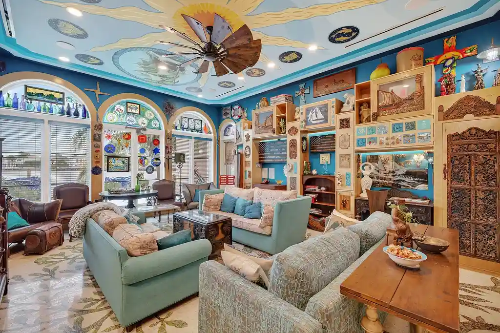 Exquisite $22.3 Million Waterfront Point-Lot Estate in Boca Raton Offers Grand Coastal Living 9 1201 Marble Way Boca Raton waterfront estate with French-inspired architecture, private pools, and expansive Intracoastal views.