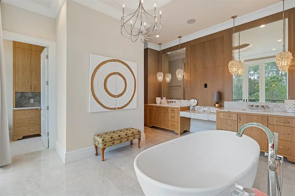 Stunning Ultra Luxury Estate Listed at $12.8 Million in Four Seasons Golden Oak Orlando 13 Interior view of 10273 Summer Meadow Way Orlando FL showing open-plan living area with high ceilings and natural light