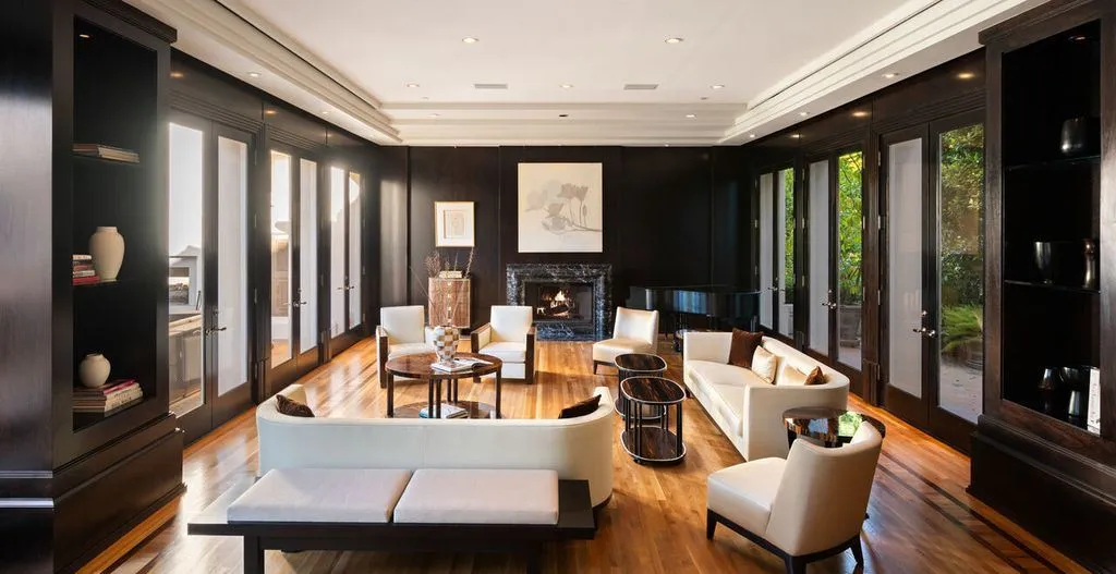 A World-Class California Art Deco Retreat with Sweeping City Vistas, Listed at $19,995,000 9 14035 Aubrey Rd An Extraordinary Private Art Deco Estate Overlooking the City 7