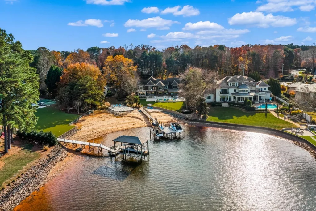 An Elite Waterfront Retreat With Year-Round Water Views in North Carolina Lists for $5.75 Million 28 16407 Jetton Rd An Elite Gated Waterfront Retreat in North Carolina 25