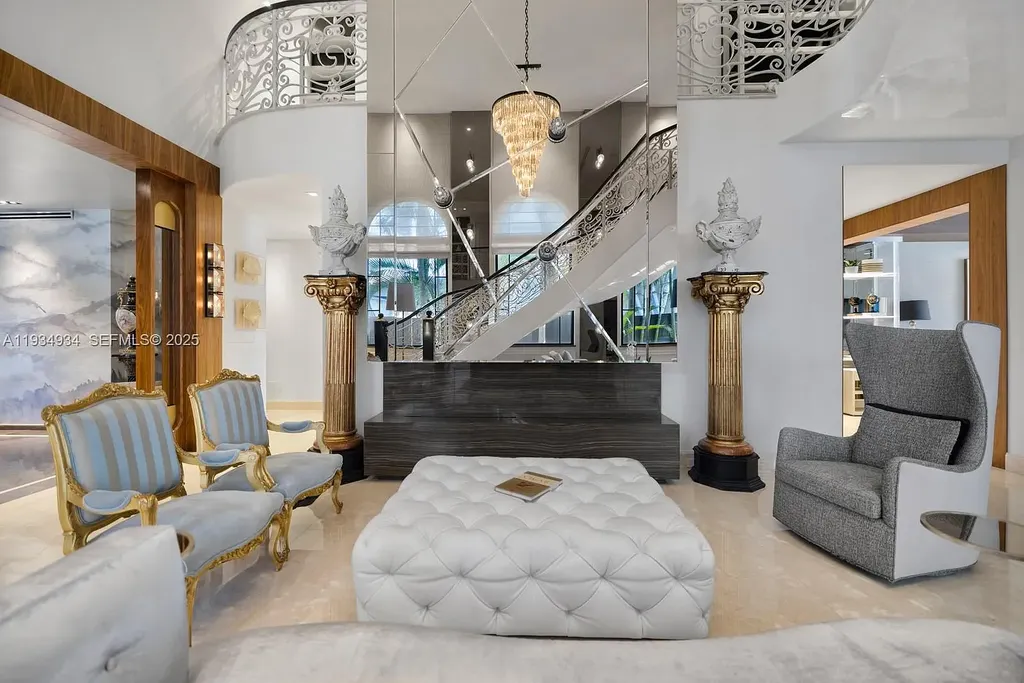 A Rare $18.9 Million Waterfront Estate on Hibiscus Island with Private Dock and Skyline Views 8 Private dock and boat lifts at 176 S Hibiscus Dr, a waterfront home in Miami Beach for sale