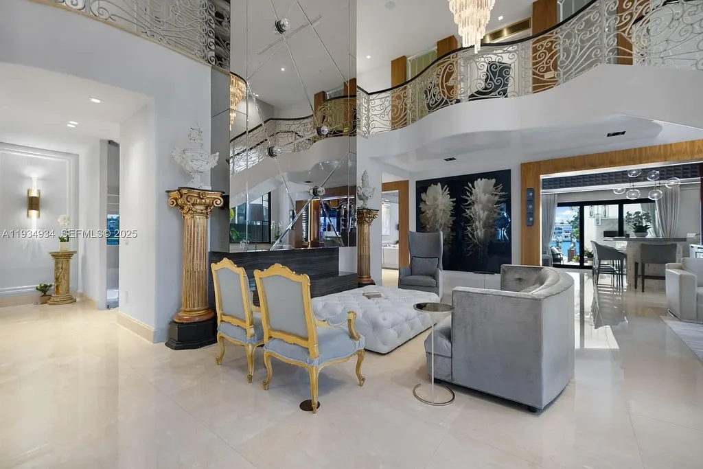 A Rare $18.9 Million Waterfront Estate on Hibiscus Island with Private Dock and Skyline Views 7 Private dock and boat lifts at 176 S Hibiscus Dr, a waterfront home in Miami Beach for sale