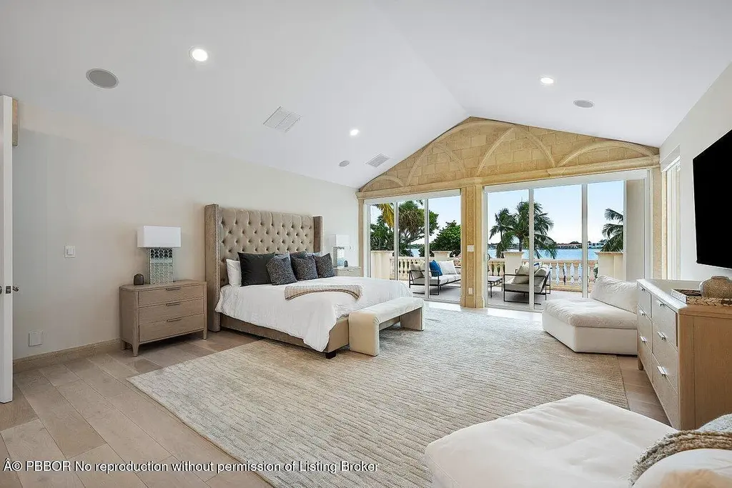 A Once in a Generation Ultra Rare Dual Waterfront Estate in Manalapan Offered at $44.9 Million 12 Aerial view of dual waterfront home in Manalapan with private dock and direct ocean access