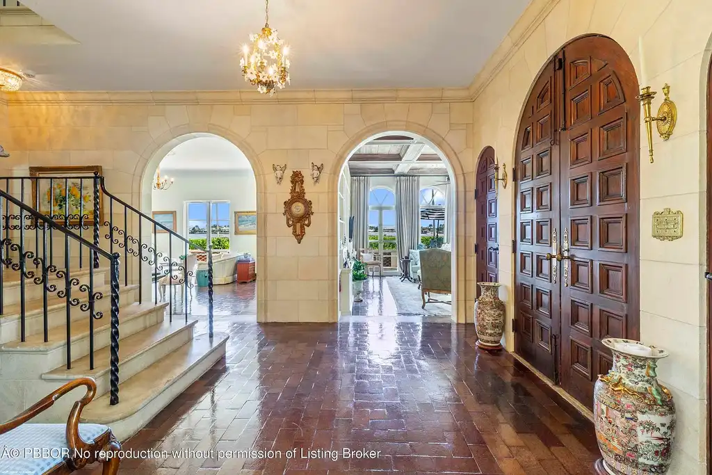 $17.9 Million Historic Waterfront Estate A Rare Icon of Timeless Luxury in West Palm Beach 6 Detached garage with guest house above at 245 Valencia Rd in West Palm Beach Real Estate market