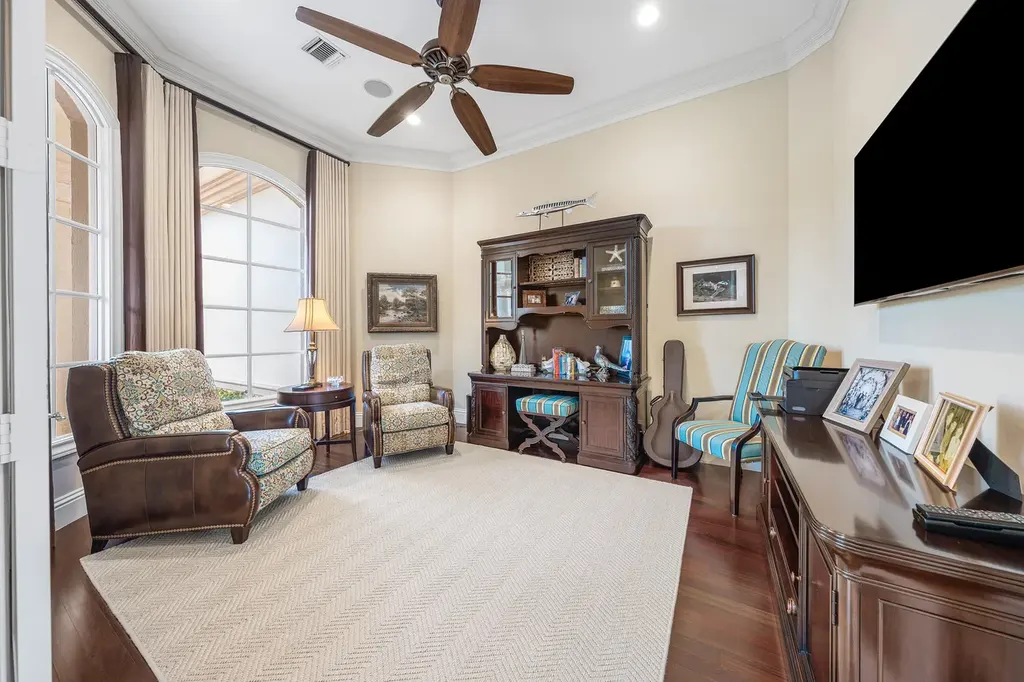 $12.5 Million Boca Raton Waterfront Estate Featuring Resort-Style Pool, and Private Dock 8 Resort-style backyard of Boca Raton estate featuring heated swimming pool, spa, outdoor lounge, and panoramic canal views