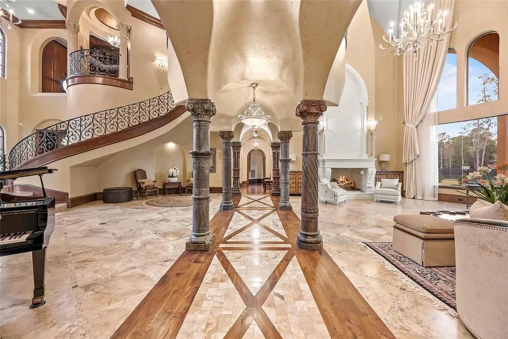 A Mediterranean Masterpiece Rising Above the Woodlands of Magnolia, Texas Seeks for $11,500,000 23 38262 Windy Ridge Trl Magnolia TX 77355 18