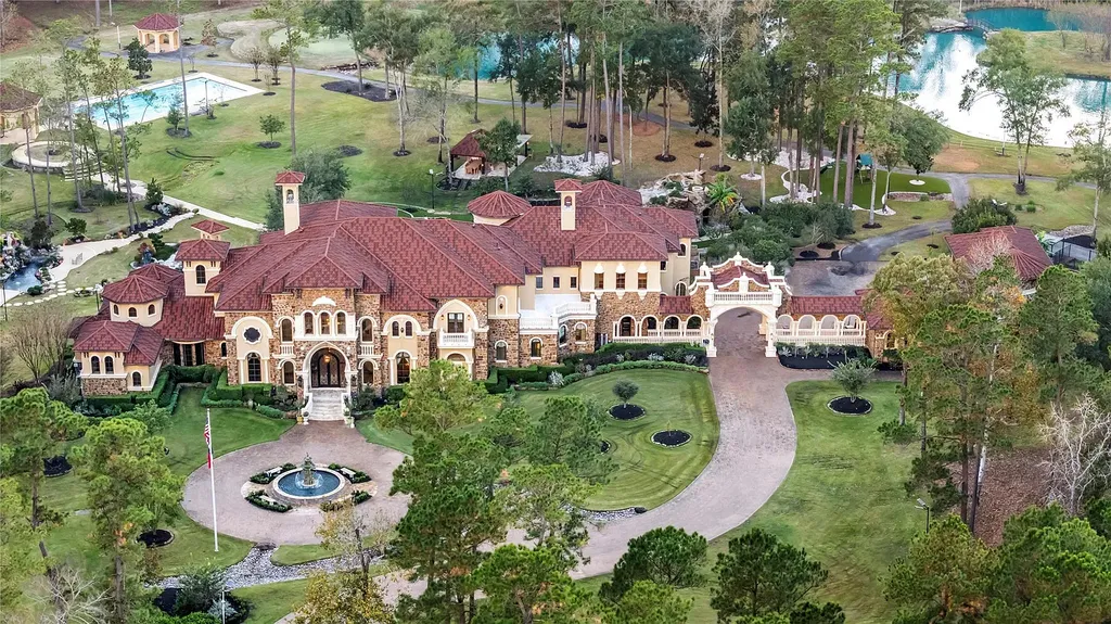 A Mediterranean Masterpiece Rising Above the Woodlands of Magnolia, Texas Seeks for $11,500,000 16 38262 Windy Ridge Trl Magnolia TX 77355 2