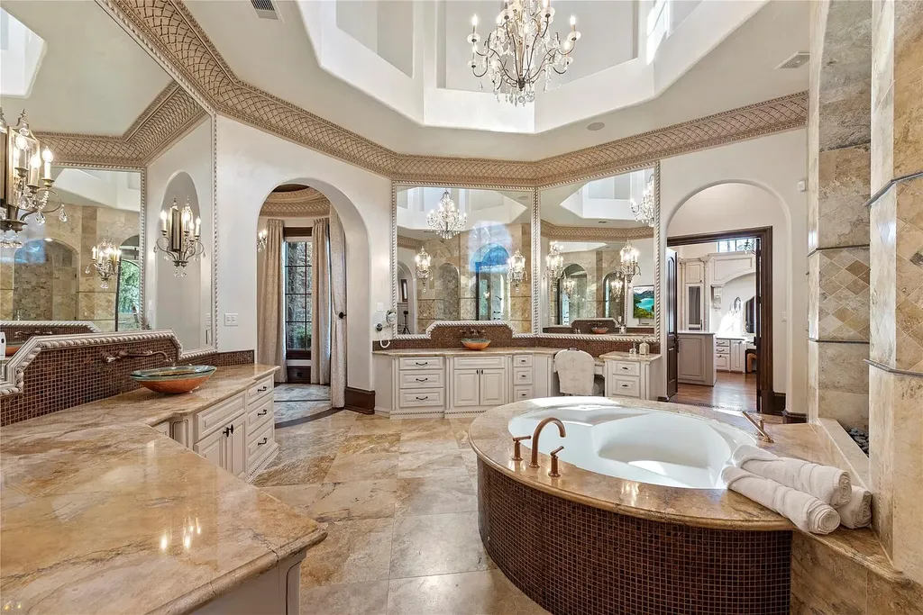 A Mediterranean Masterpiece Rising Above the Woodlands of Magnolia, Texas Seeks for $11,500,000 25 38262 Windy Ridge Trl Magnolia TX 77355 22