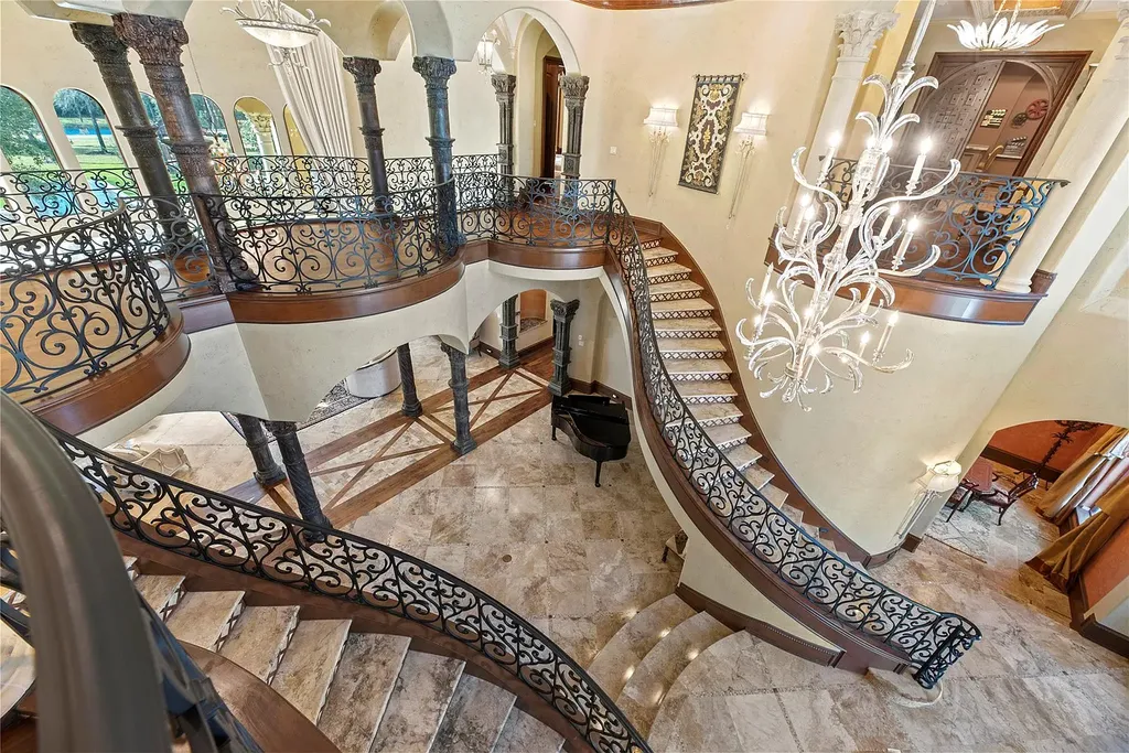 A Mediterranean Masterpiece Rising Above the Woodlands of Magnolia, Texas Seeks for $11,500,000 27 38262 Windy Ridge Trl Magnolia TX 77355 24