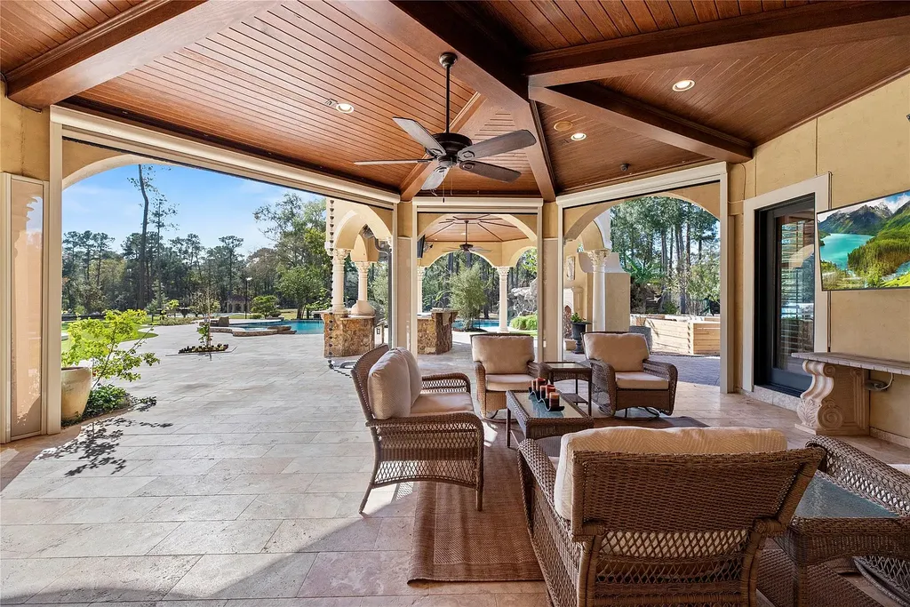 A Mediterranean Masterpiece Rising Above the Woodlands of Magnolia, Texas Seeks for $11,500,000 33 38262 Windy Ridge Trl Magnolia TX 77355 32