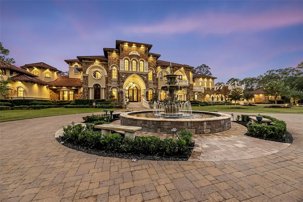 A Mediterranean Masterpiece Rising Above the Woodlands of Magnolia, Texas Seeks for $11,500,000 18 38262 Windy Ridge Trl Magnolia TX 77355 8