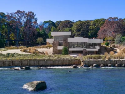An Iconic Waterfront Estate by Norman Jaffe Lists for $17,995,000 in New York 1 4 Dawn Ln Presents a Legendary 1971 Norman Jaffe Waterfront Estate in New York 1