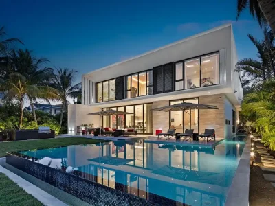 A $26 Million Tropical Modern Waterfront Estate Redefining Private Island Living in Miami Beach 1 6411 Allison Rd A 26 Million Tropical Modern Waterfront Home in Miami Beachs Elite Private Island Enclave 1