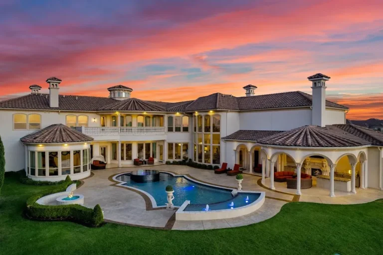 A Venetian Inspired Plano Estate Lists for 7.5 Million as a Rare Architectural Masterpiece in Kings Gate