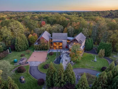 71 N Porchuck Rd An Extraordinary One of a Kind Stone and Glass Connecticut Residence 1