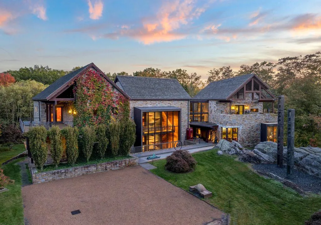 71 N Porchuck Rd An Extraordinary One of a Kind Stone and Glass Connecticut Residence 2