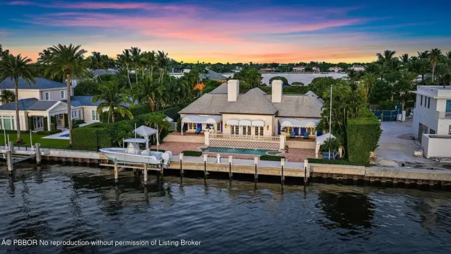 $35 Million Iconic Waterfront Estate on Everglades Island in Palm Beach