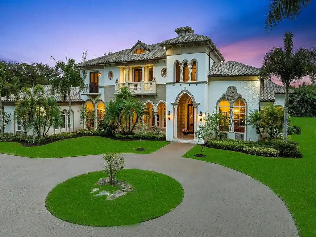 Exceptional $5.9 Million Palatial Gated Estate with Nearly 3 Acres of Private Land in Parkland 5 Aerial view showcasing the expansive acreage surrounding 8800 NW 68th Court, a rare Parkland home for sale with equestrian zoning