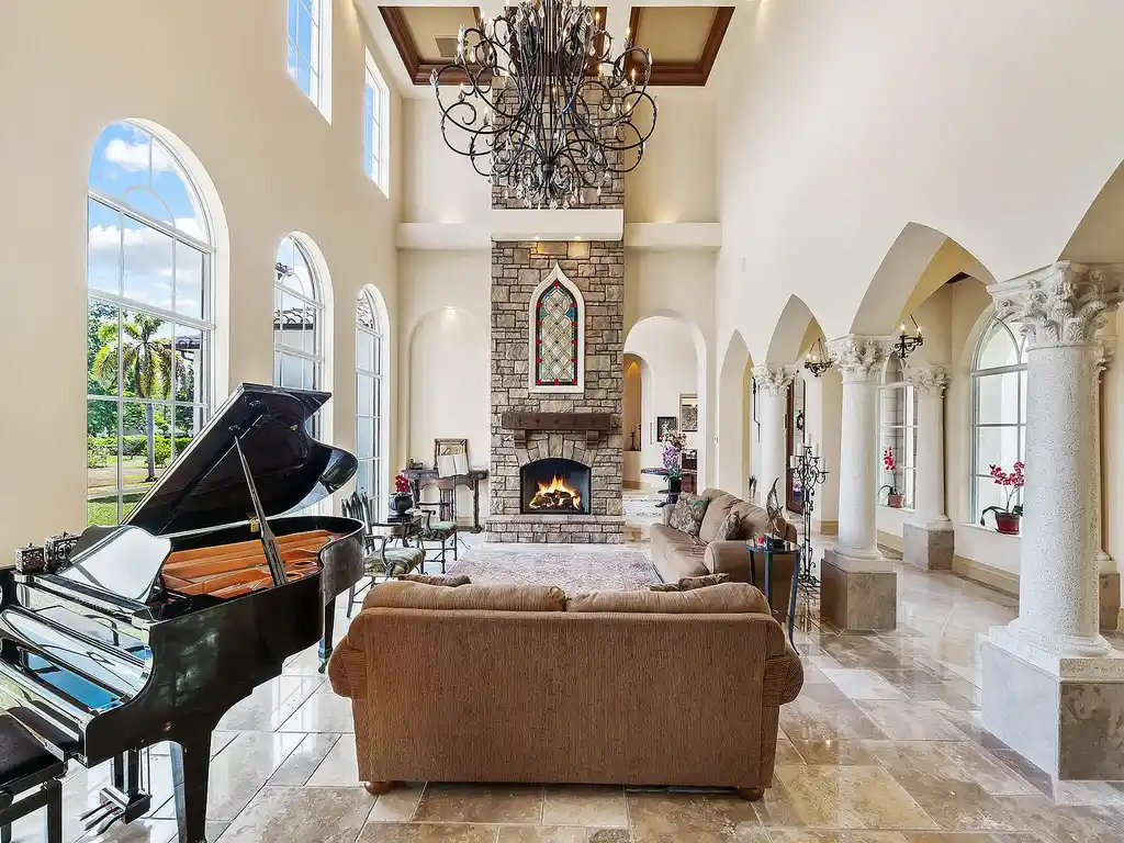 Exceptional $5.9 Million Palatial Gated Estate with Nearly 3 Acres of Private Land in Parkland 7 Aerial view showcasing the expansive acreage surrounding 8800 NW 68th Court, a rare Parkland home for sale with equestrian zoning