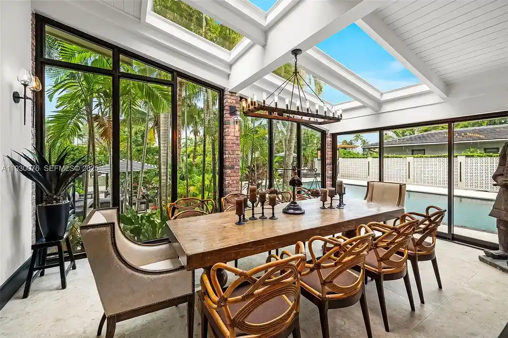 Exceptional $25 Million Waterfront Estate in One of Miami’s Most Exclusive Gated Island Enclaves 10 Waterfront luxury home at 980 Belle Meade Island Dr featuring a private pool and 120 feet of canal frontage in Miami