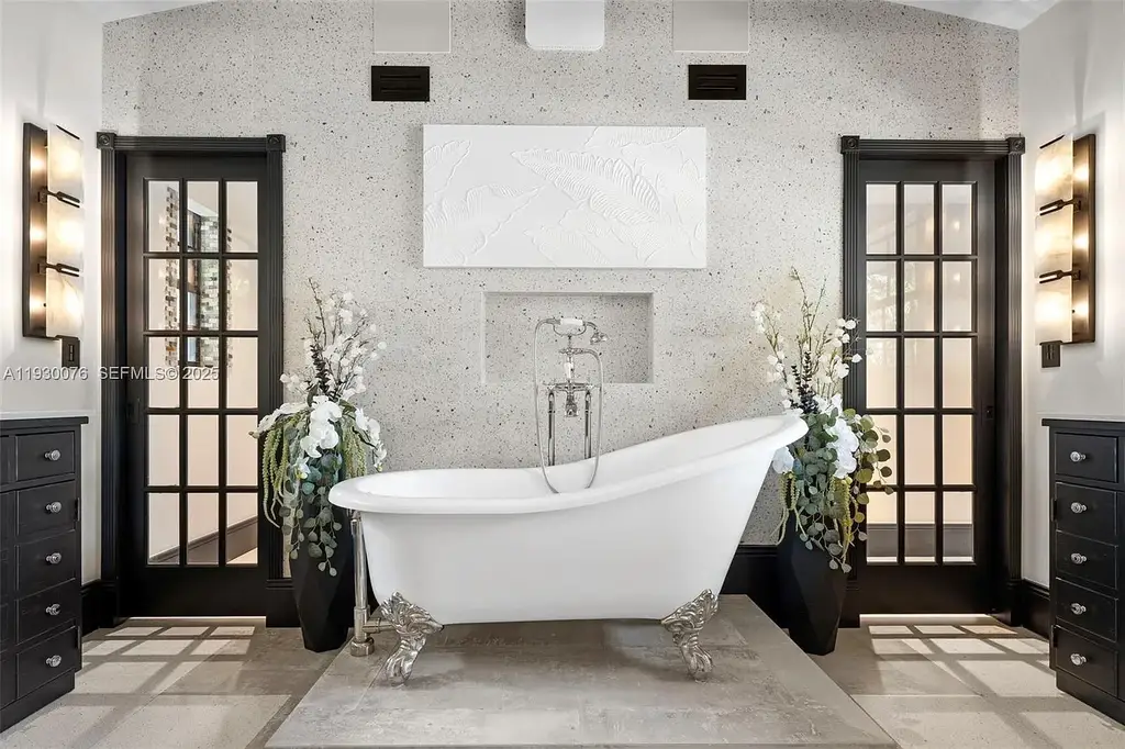 Exceptional $25 Million Waterfront Estate in One of Miami’s Most Exclusive Gated Island Enclaves 15 Waterfront luxury home at 980 Belle Meade Island Dr featuring a private pool and 120 feet of canal frontage in Miami