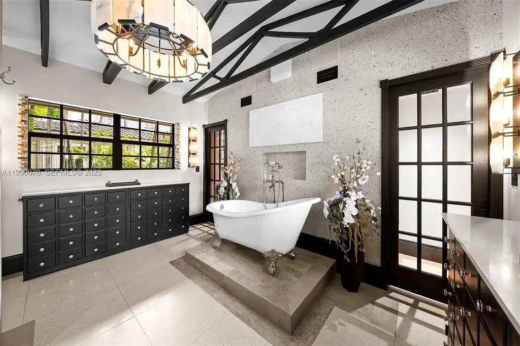 Exceptional $25 Million Waterfront Estate in One of Miami’s Most Exclusive Gated Island Enclaves 16 Waterfront luxury home at 980 Belle Meade Island Dr featuring a private pool and 120 feet of canal frontage in Miami