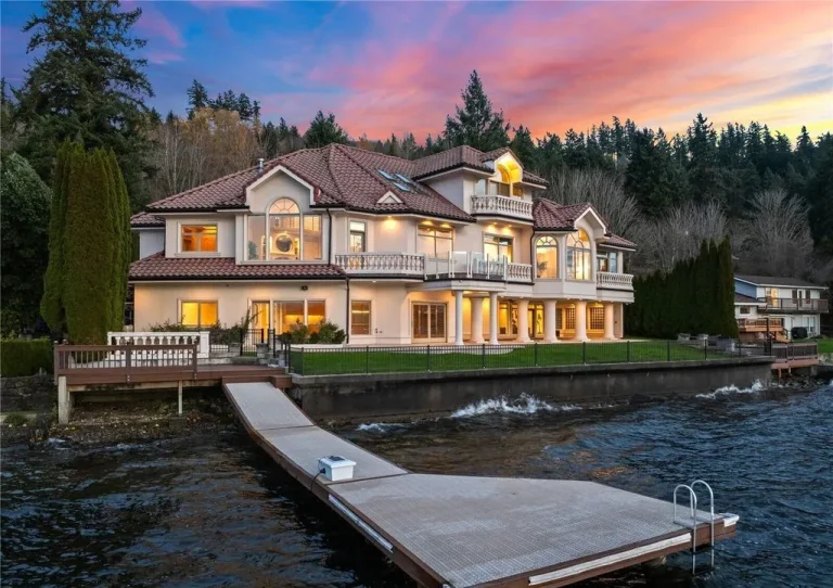 An Extraordinary Gated Waterfront Masterpiece Offering Timeless Views and Modern Ease at $6.5M