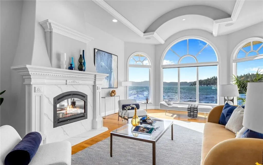 An Extraordinary Gated Waterfront Masterpiece Offering Timeless Views and Modern Ease at $6.5M 8 A Magnificent Waterfront Escape at 2819 E Lake Sammamish Parkway NE Blends Modern Comfort with Endless Lake Views 4