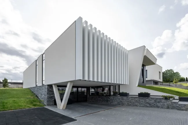 Futuristic House by ArchLAB Studio, Human-Scale Modern Living Within an Urban Context