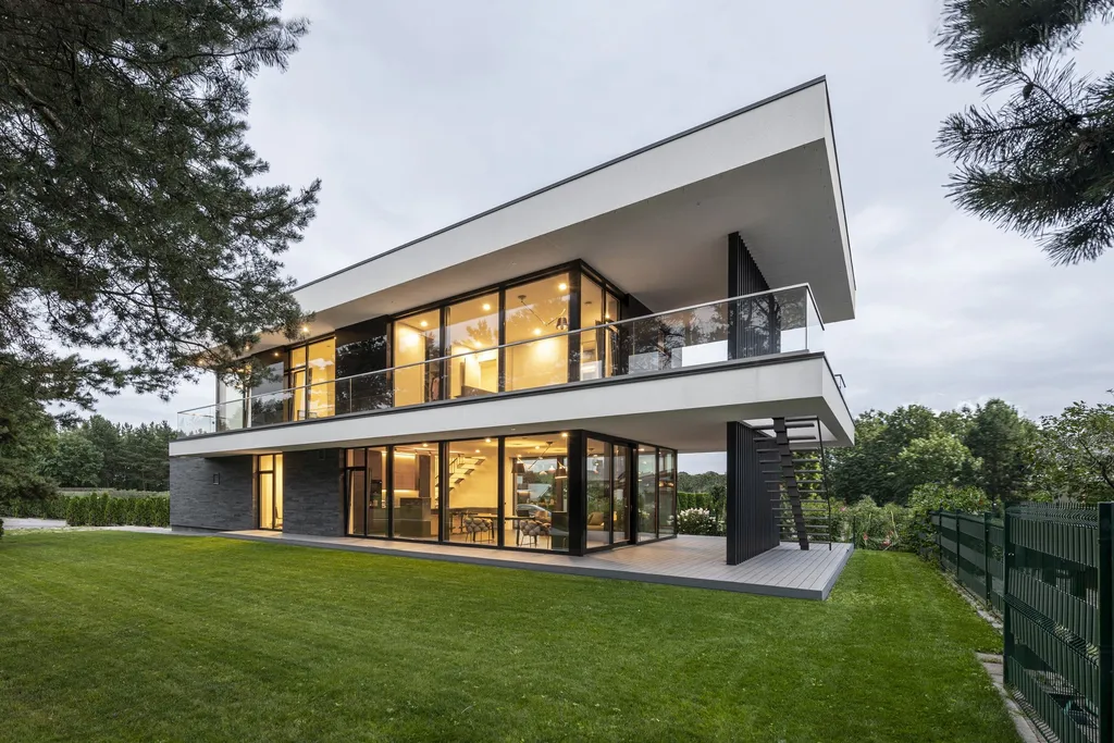 Panoramic View House by ArchLAB Studio, Minimalist Living Framed by the Vilnius Skyline 5 Panoramic View House by ArchLAB Studio, Minimalist Living Framed by the Vilnius Skyline