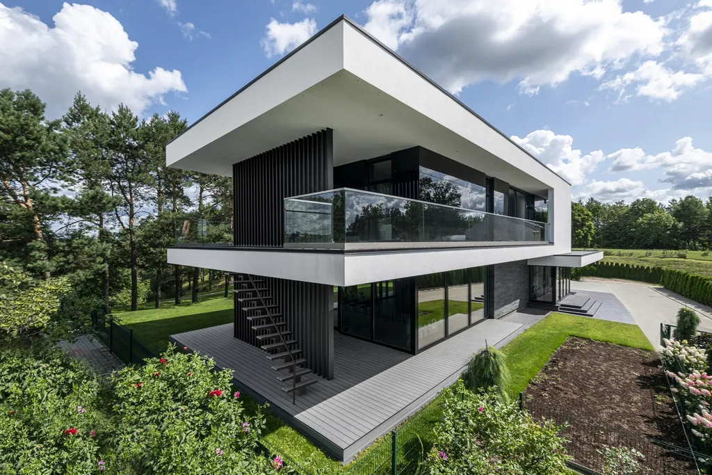 Panoramic View House by ArchLAB Studio, Minimalist Living Framed by the Vilnius Skyline 3 Panoramic View House by ArchLAB Studio, Minimalist Living Framed by the Vilnius Skyline
