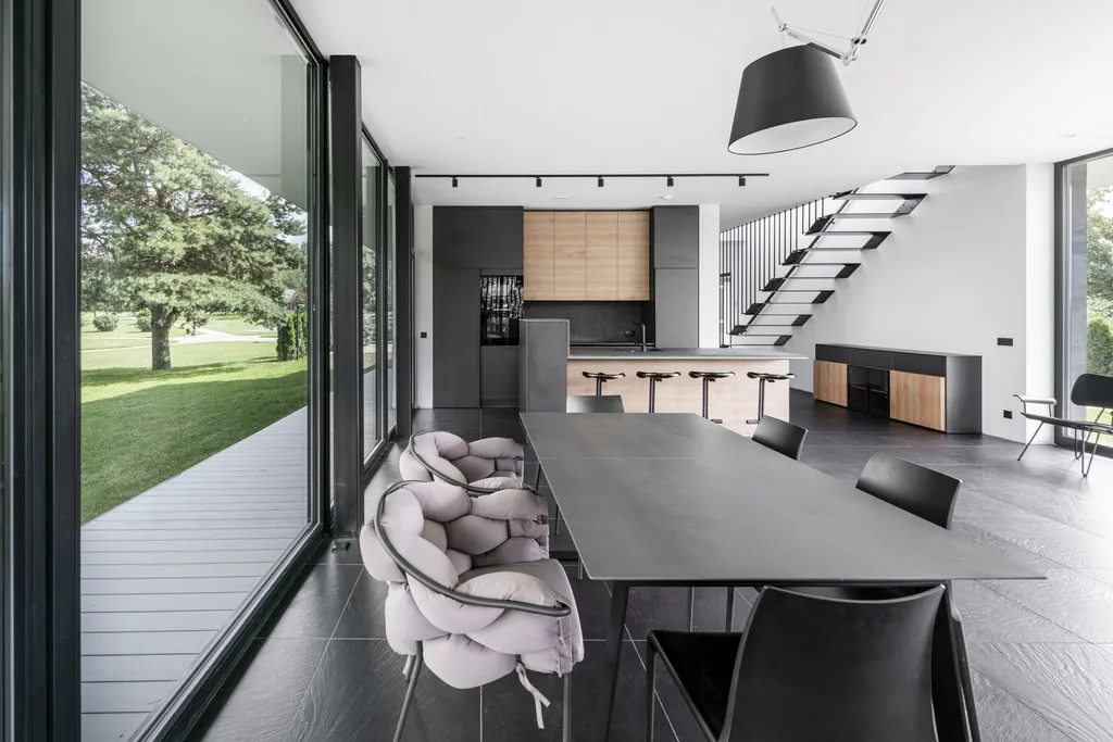 Panoramic View House by ArchLAB Studio, Minimalist Living Framed by the Vilnius Skyline 8 Panoramic View House by ArchLAB Studio, Minimalist Living Framed by the Vilnius Skyline
