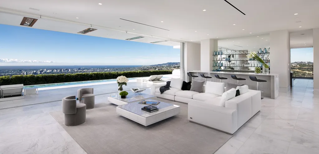 Williams I House by McClean Design, A Marble-Clad Entertaining Pavilion Above Los Angeles 7 Williams I House by McClean Design A Marble Clad Entertaining Pavilion Above Los Angeles 3