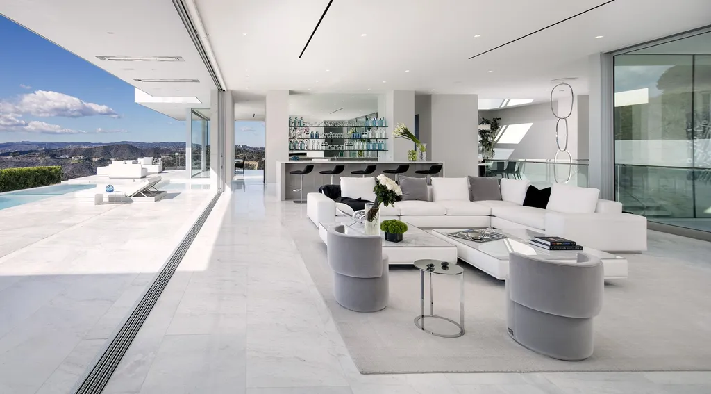 Williams I House by McClean Design, A Marble-Clad Entertaining Pavilion Above Los Angeles 8 Williams I House by McClean Design, A Marble-Clad Entertaining Pavilion Above Los Angeles